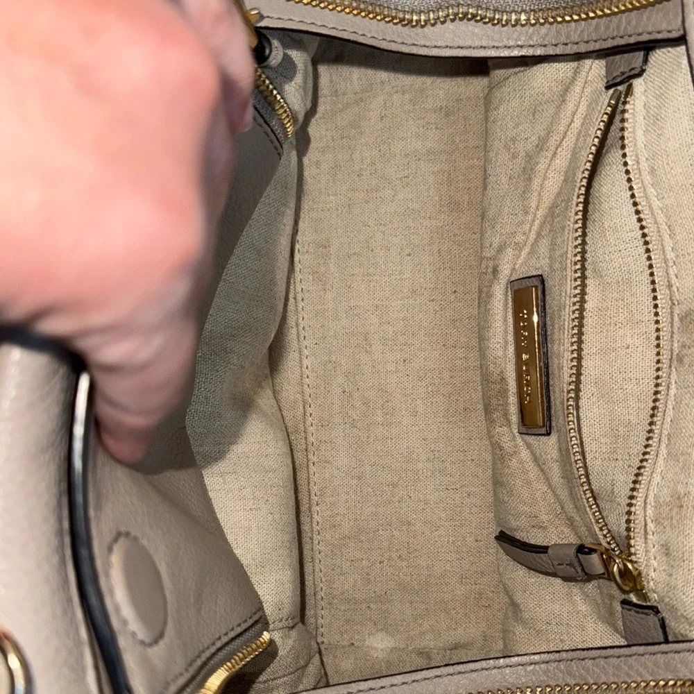 TORY BURCH Taupe Leather Handbag - Picture 6 of 7